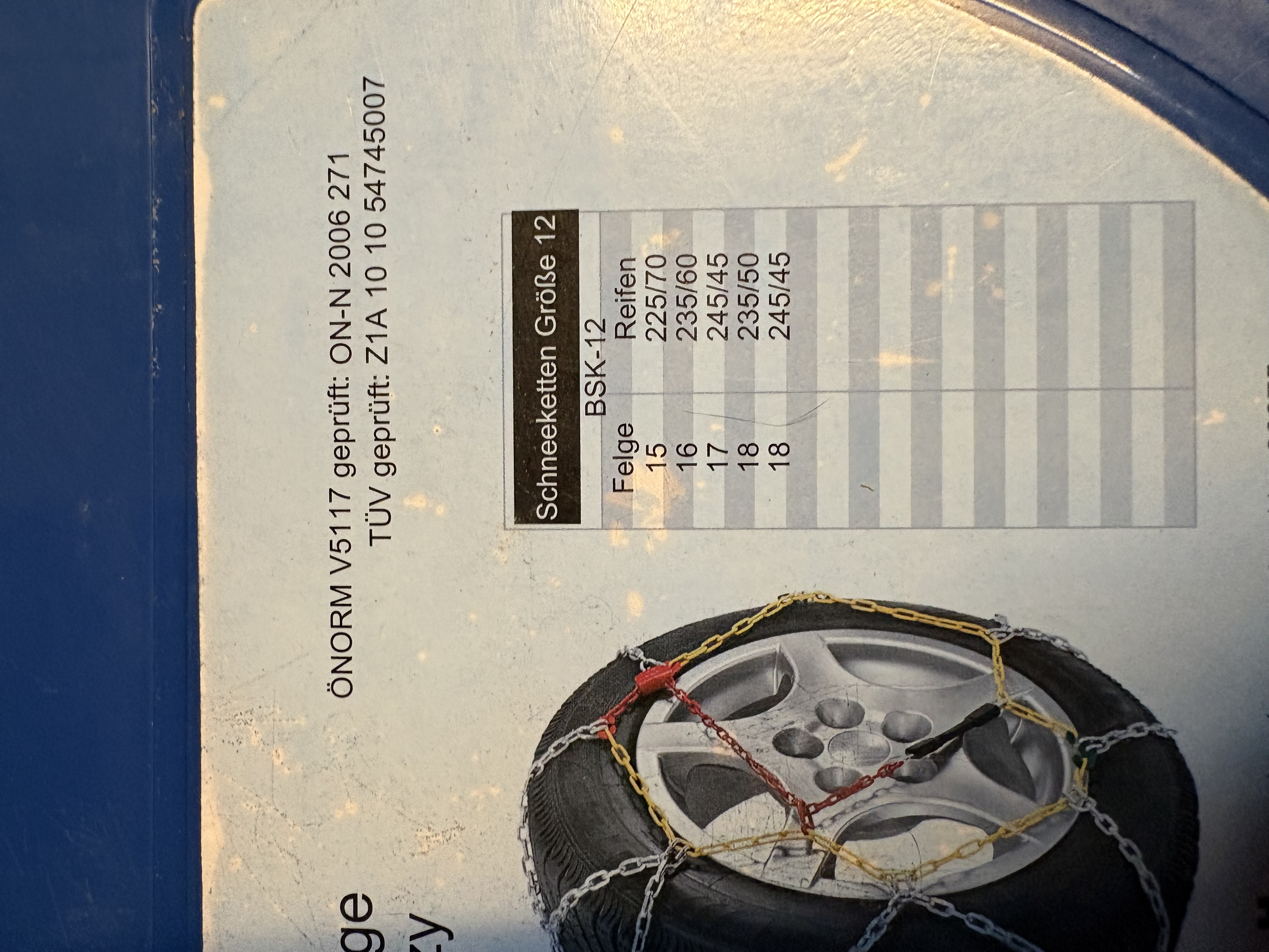 Snabbkedjor (används i nödfall)