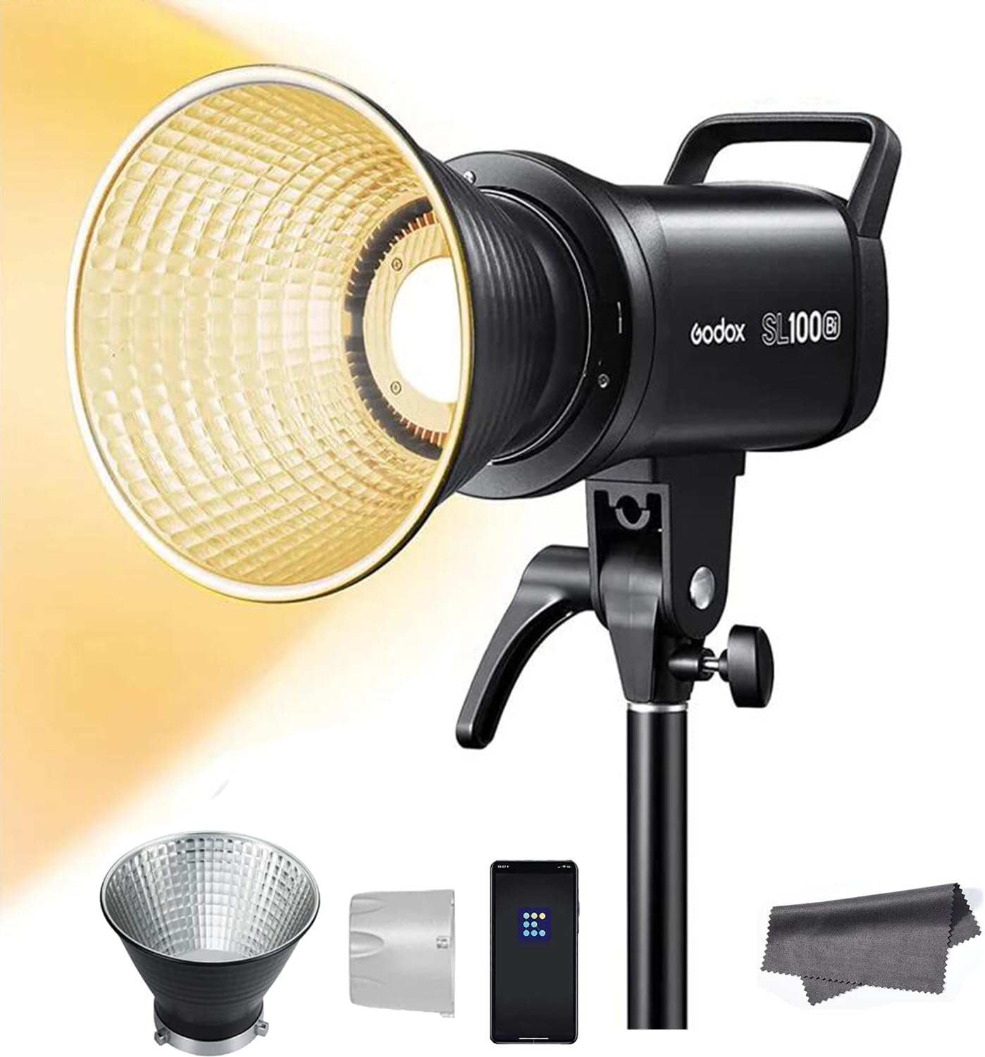 🎬 lighting kit for rent / 2 × godox sl100bi led lights / 2 × andoer/godox sb-ue