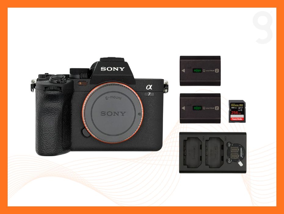 Sd pack 1 - sony a7 iv camera (body only) + 2 batteries + 256gb sd card
