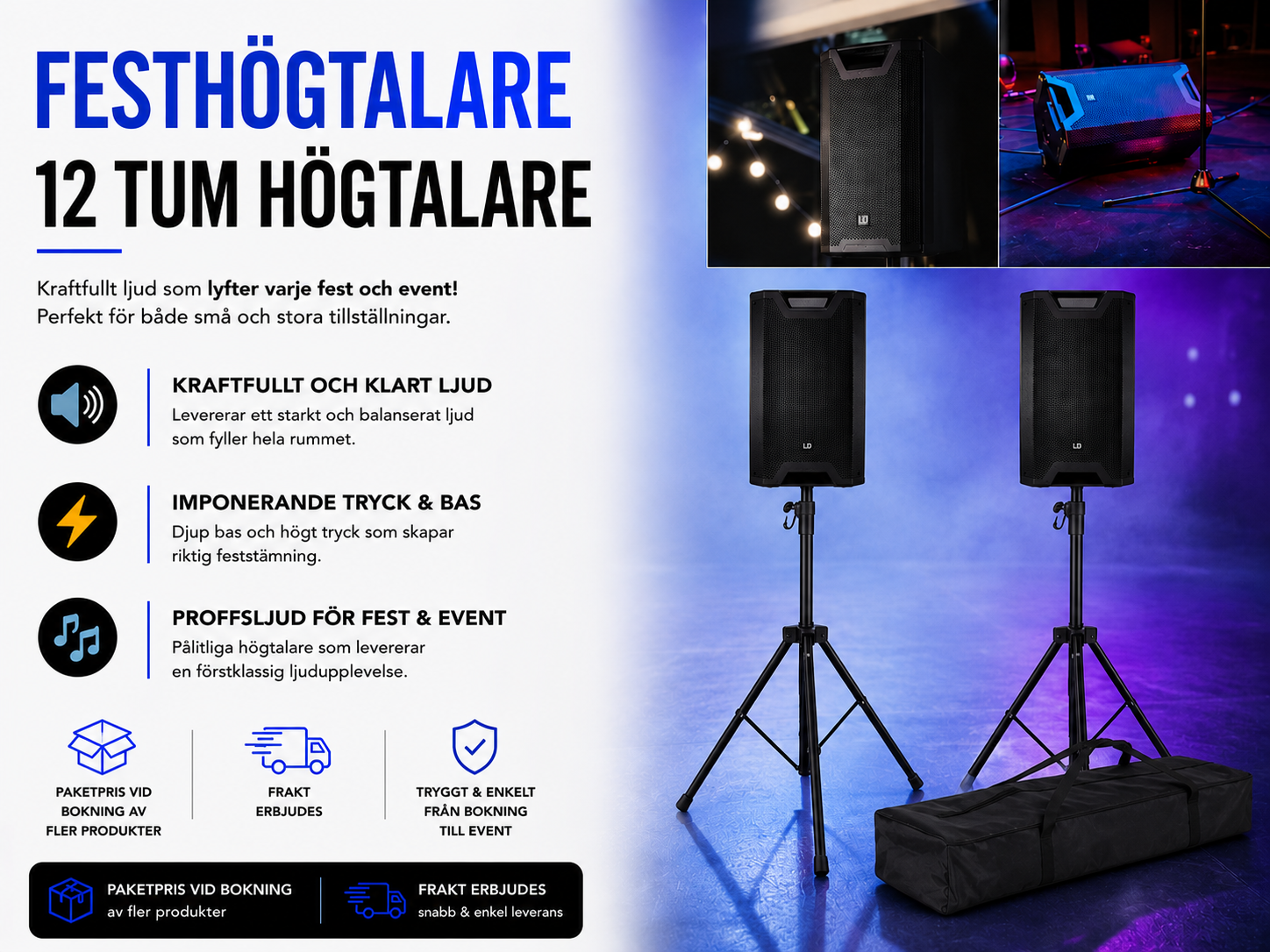 Grymma festhögtalare #2 - koppla enkelt med bluetooth 