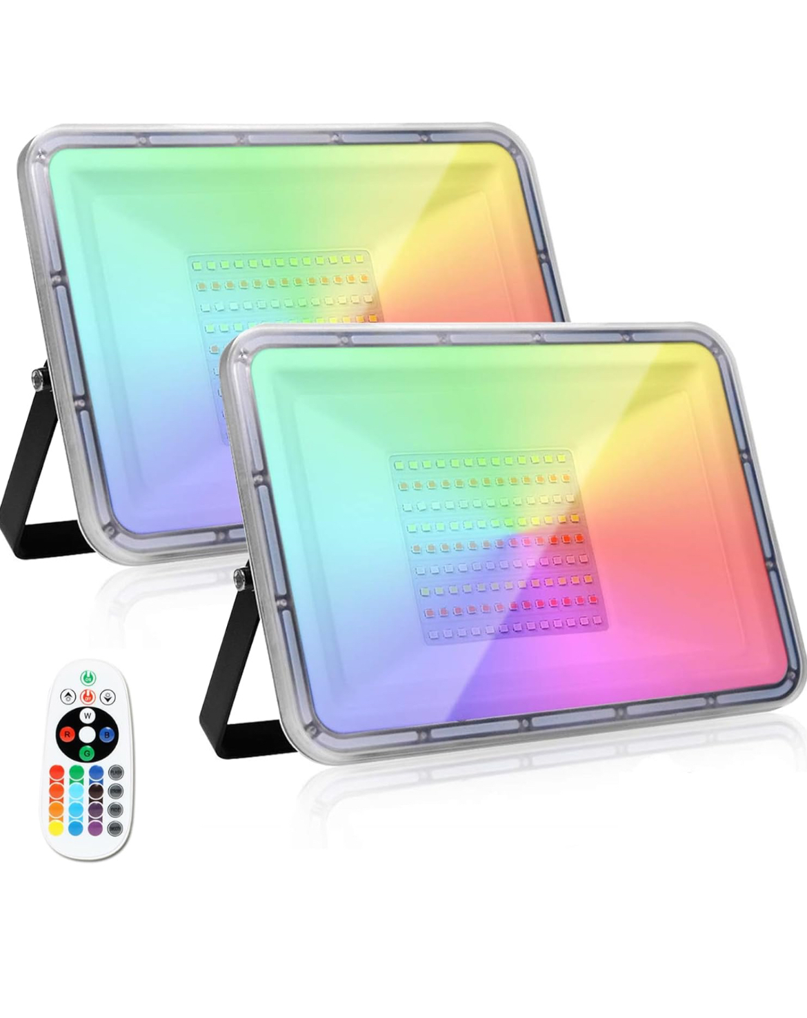 2 -pack 100w rgb led strålkastare