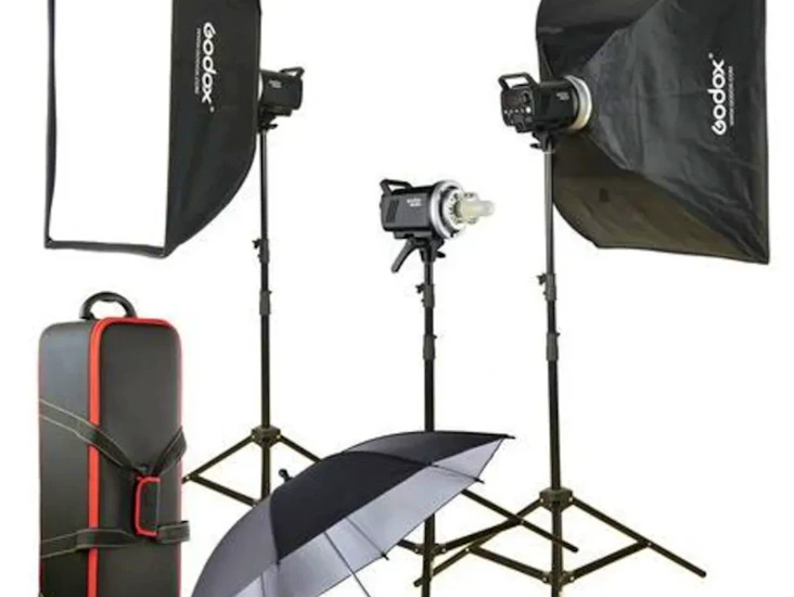 Set med 3 st studioblixtar godox ms300