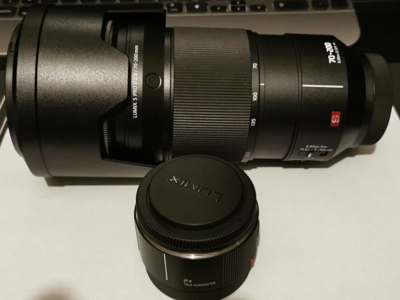 Panasonic lumix s pro 70-200mm f2.8 l mount + 2x tele convr