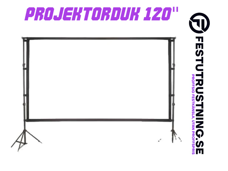 120'', 100” eller 80” projektorduk