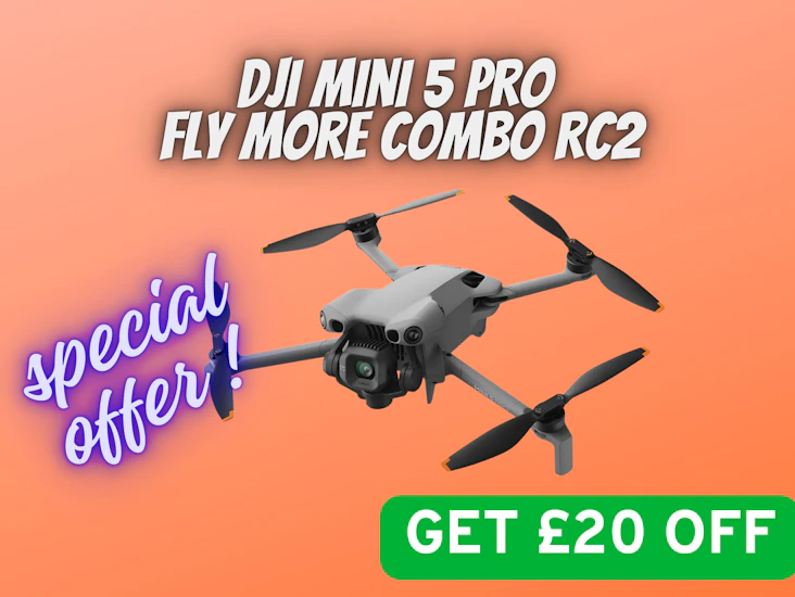 Dji mini 5 pro fly more combo rc2 drone special offer weekend deal