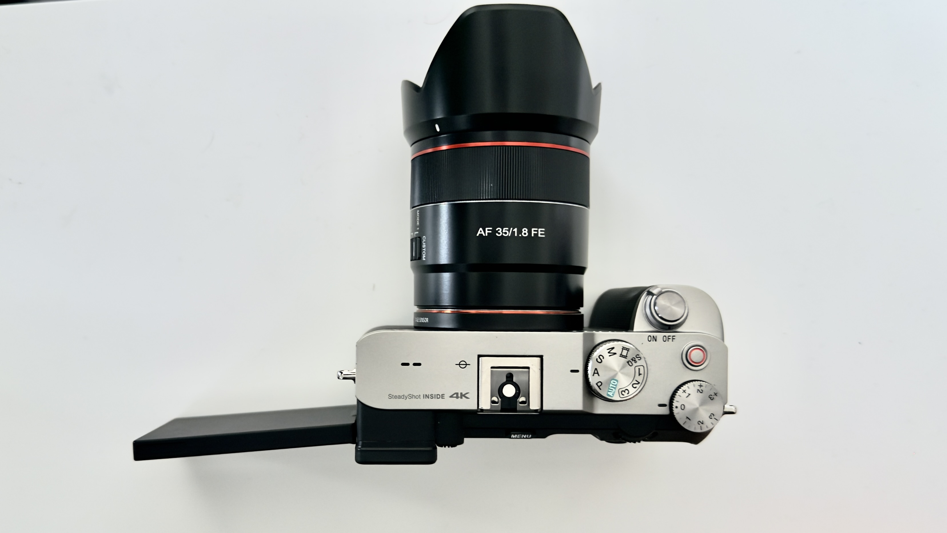 Sony alpha a7c - 4k mirrorless camera and samsung 35mm f1.8fe lens package