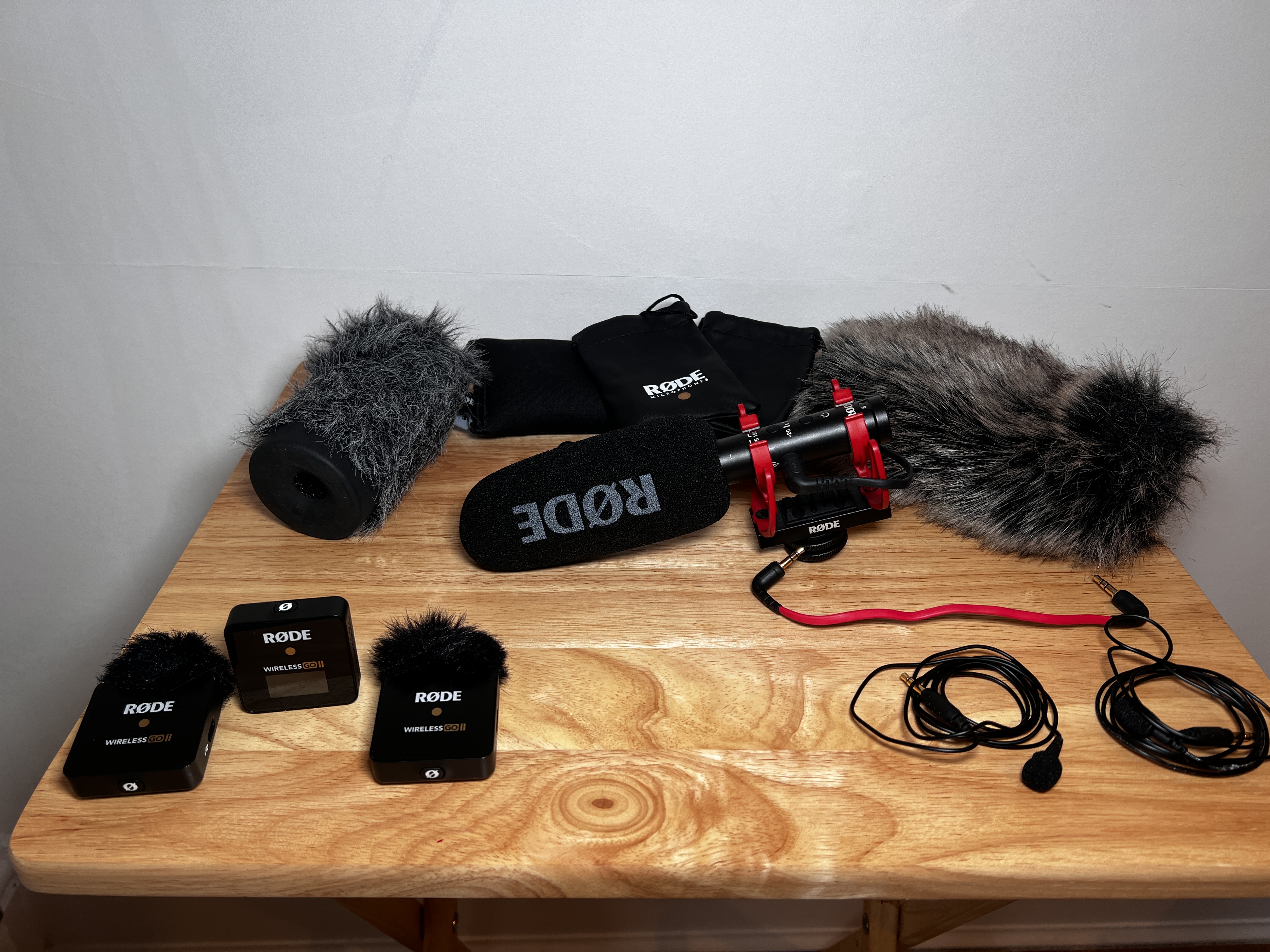 Rode videomic ntg  + rode wireless go ii + lav mics