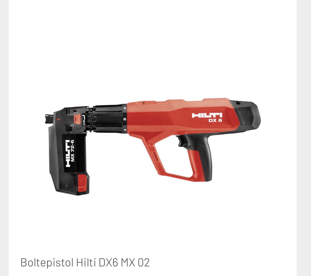 Hilti dx6 boltepistol