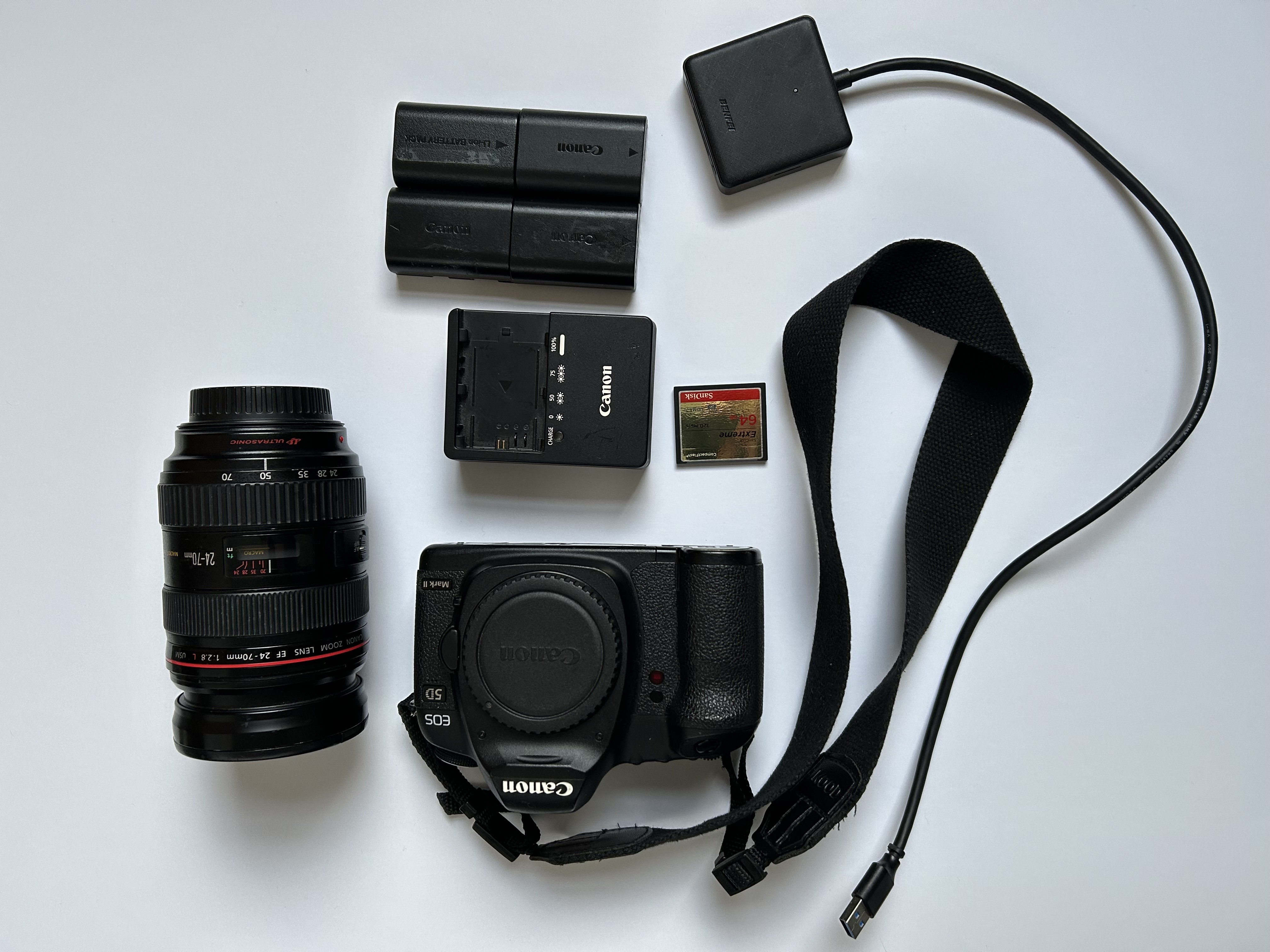 Canon 5d mark ii + 24-70 f2.8 lens