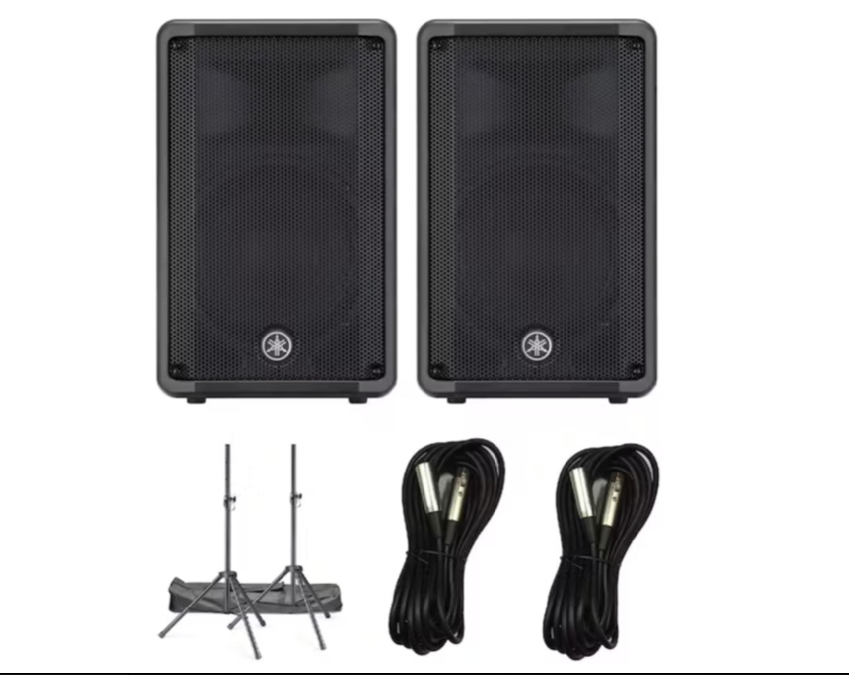 2 x yamaha dbr12 pa speakers