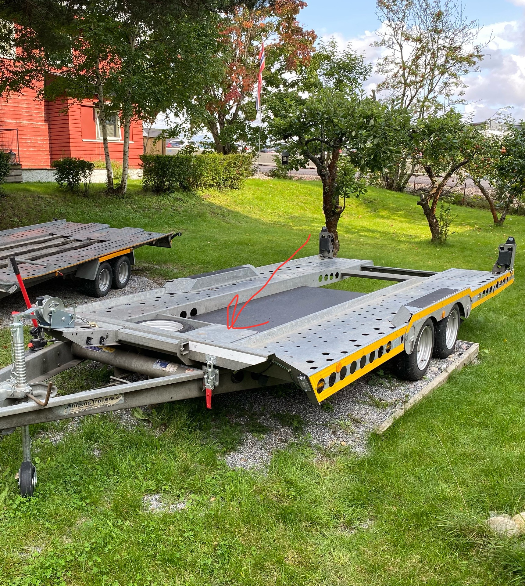 Biltransporthenger / bilfrakter / biltraller 3500kg.