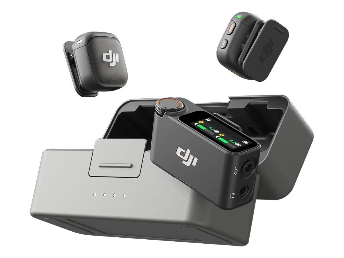 Dji mic 3 mikrofonsystem (2 tx + 1 rx + charging case)