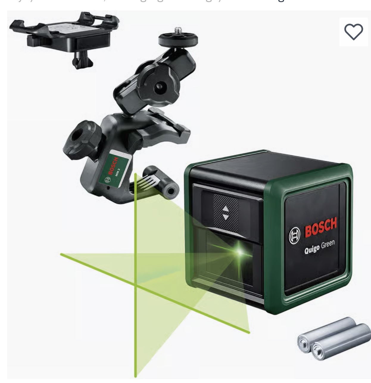 Bosch krysslaser quigo green polaris