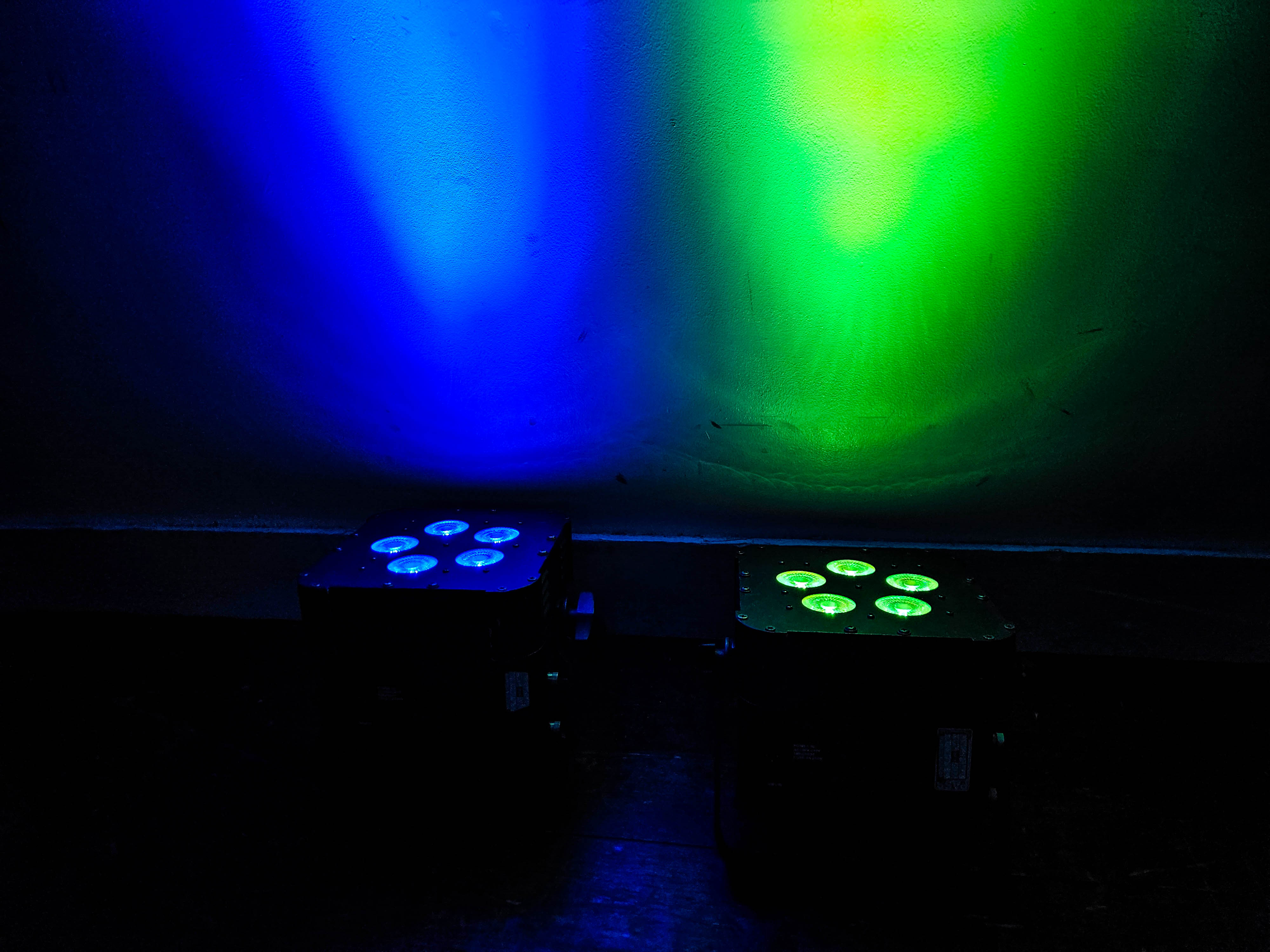 Up lights disco wedding led battery lights  - 2x wash lights dmx