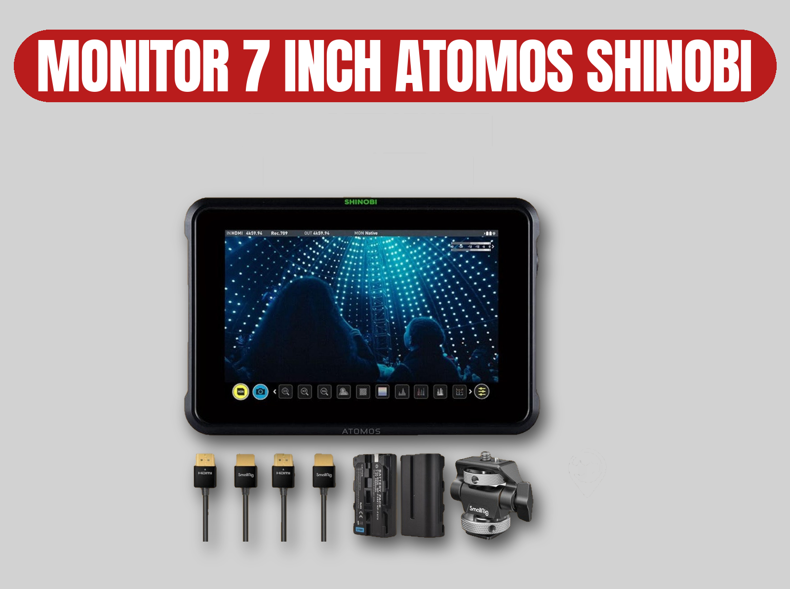 Atomos shinobi 7-inch cinema monitor | 4k / 2200 nits high brightness
