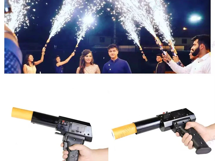 Mini handheld cold sparks gun