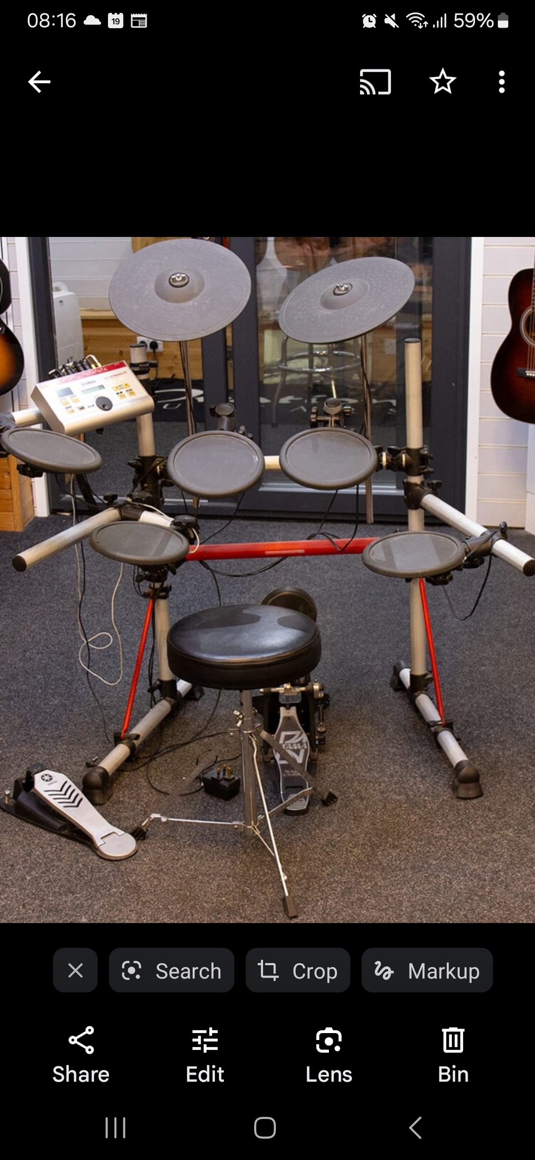 Yamaha dtxpress iv electronic drum kit