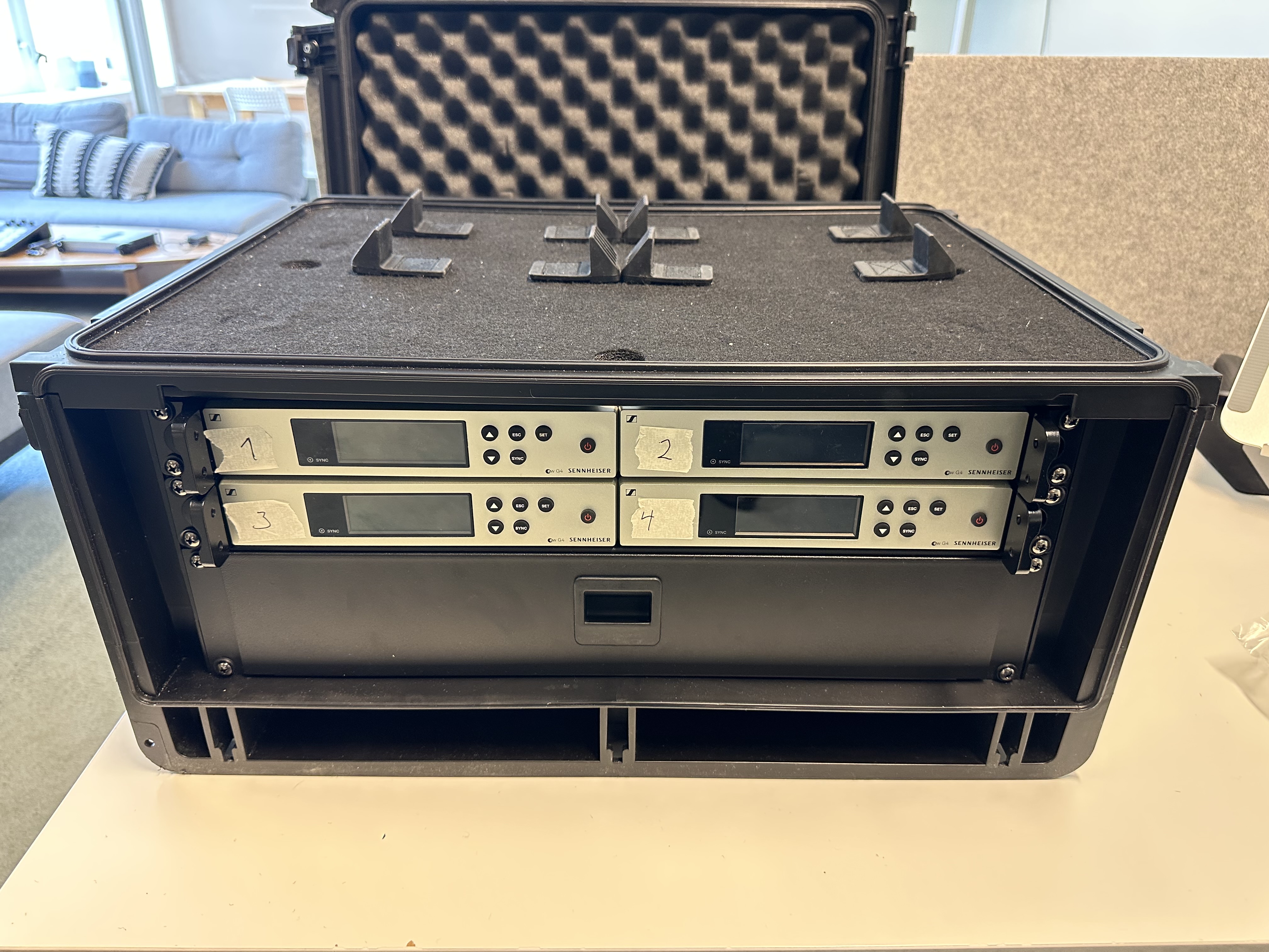 Sennheiser ew100 g4 rack - mikrofonrack