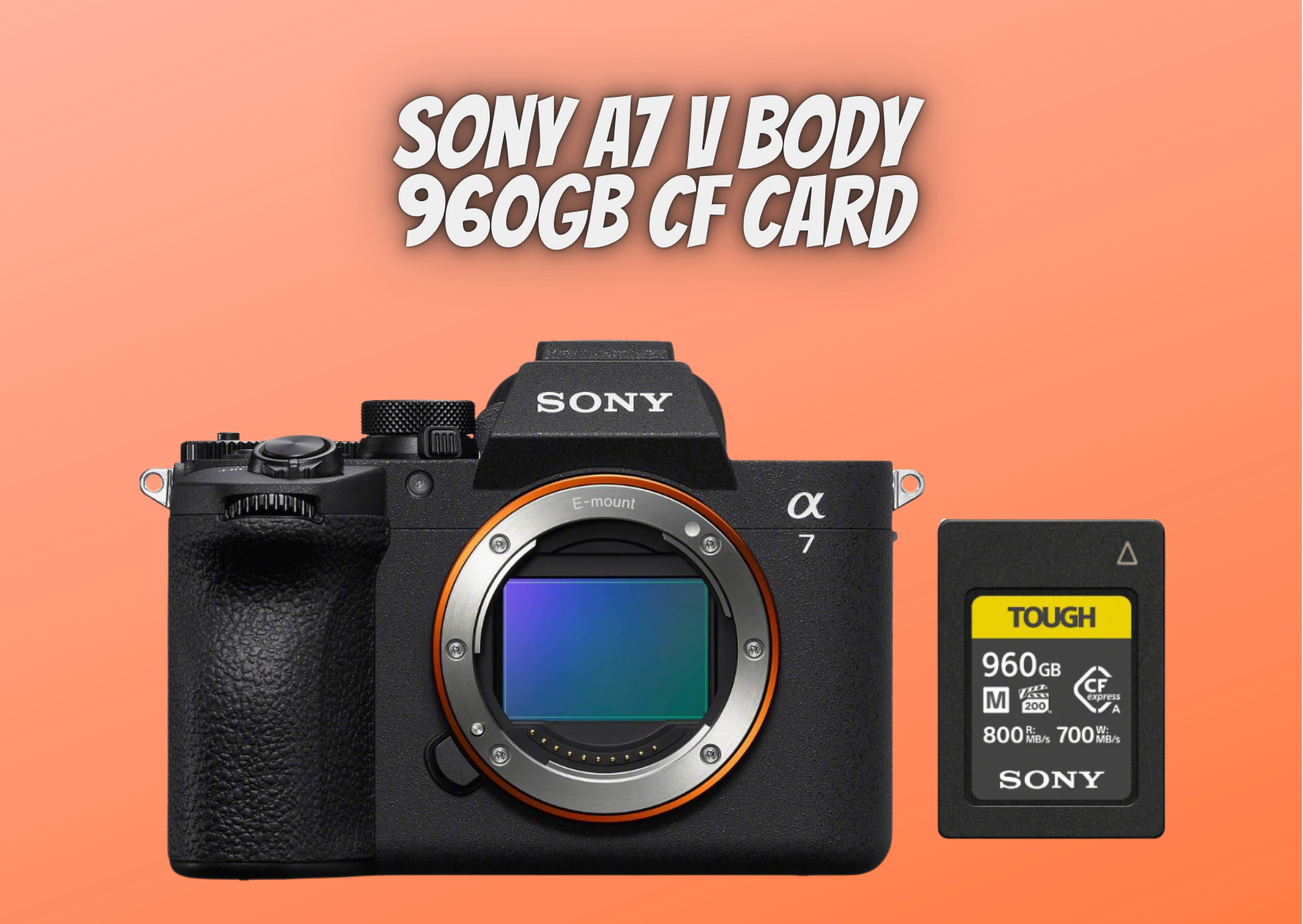 Sony a7 v a75  a7 5 full-frame camera body + 960gb cf card