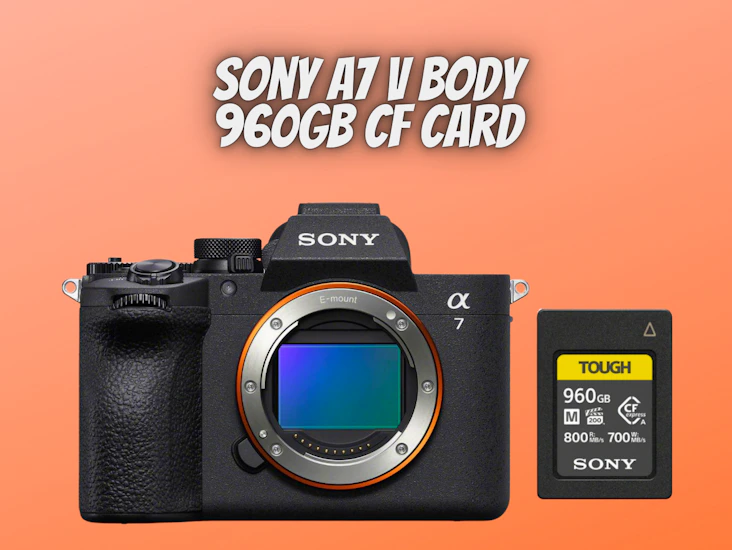 Sony a7 v a75 a7 5 full-frame camera body + 960gb cf card