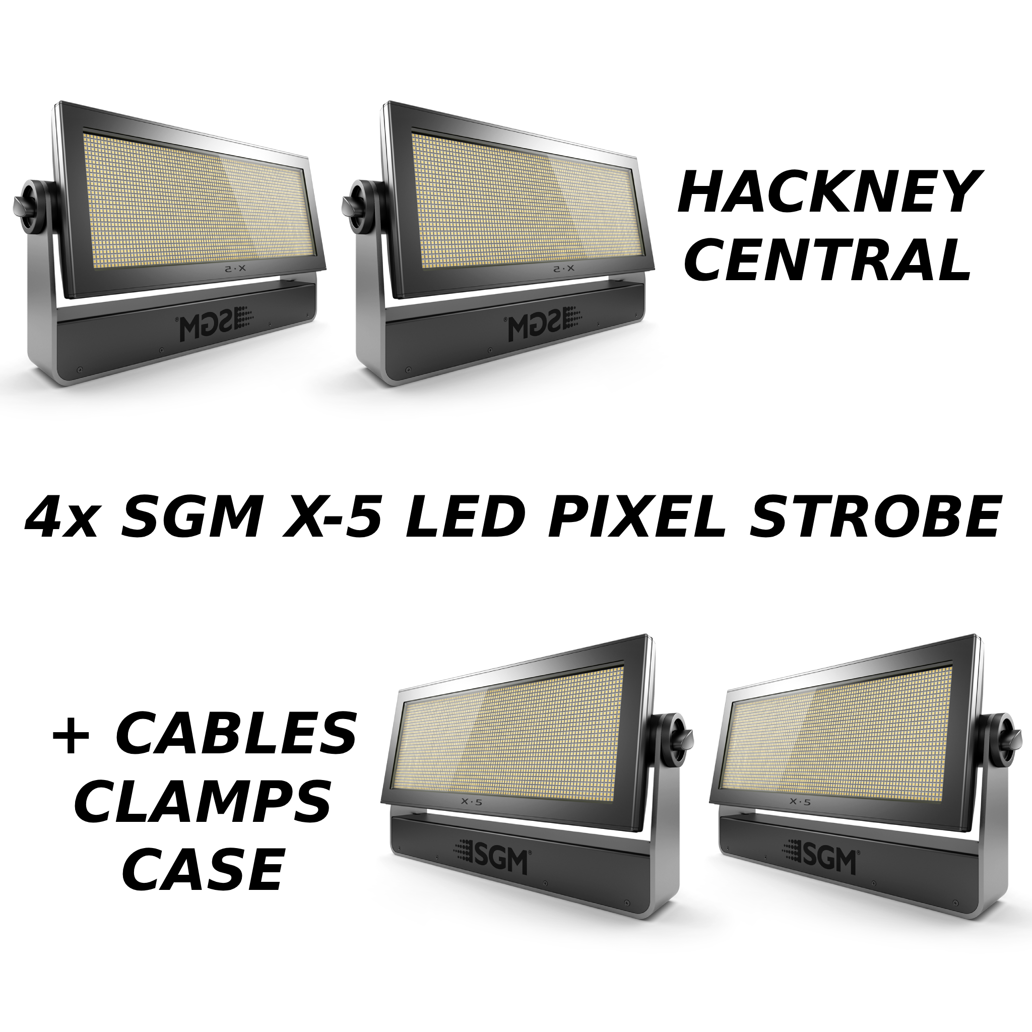 4x sgm x-5 led pixel strobe 