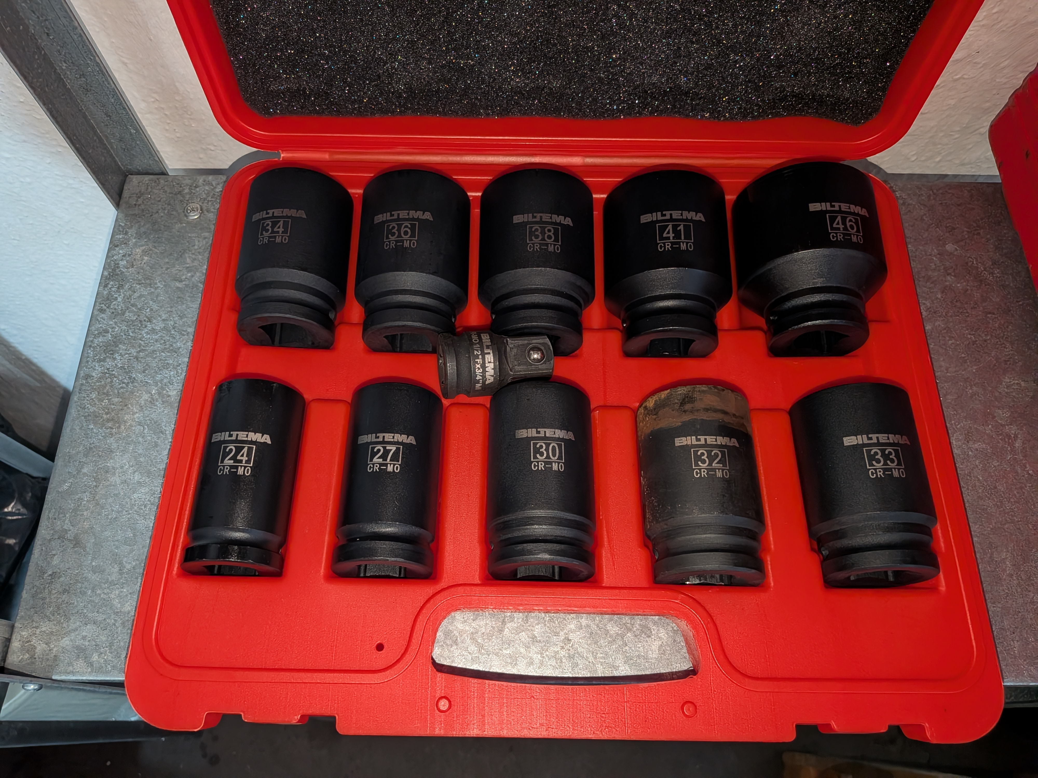 Djupa krafthylsor från 24 - 46 mm