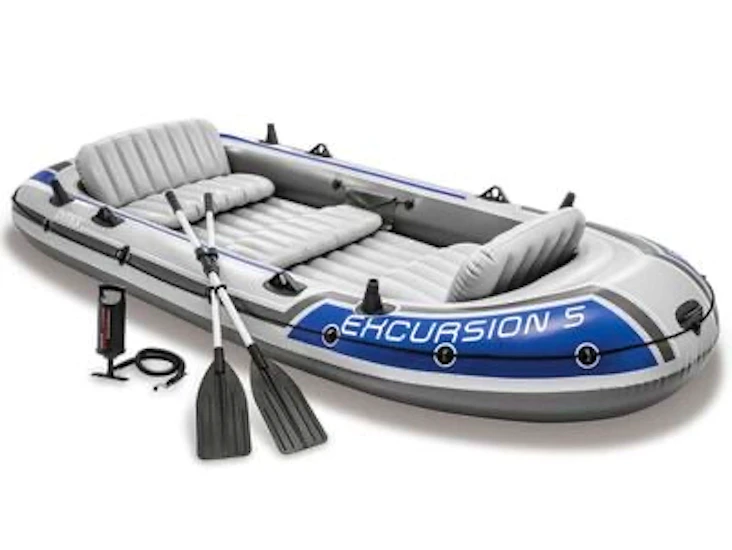 Intex excursion 5 inflatable boat (fits 5 people)