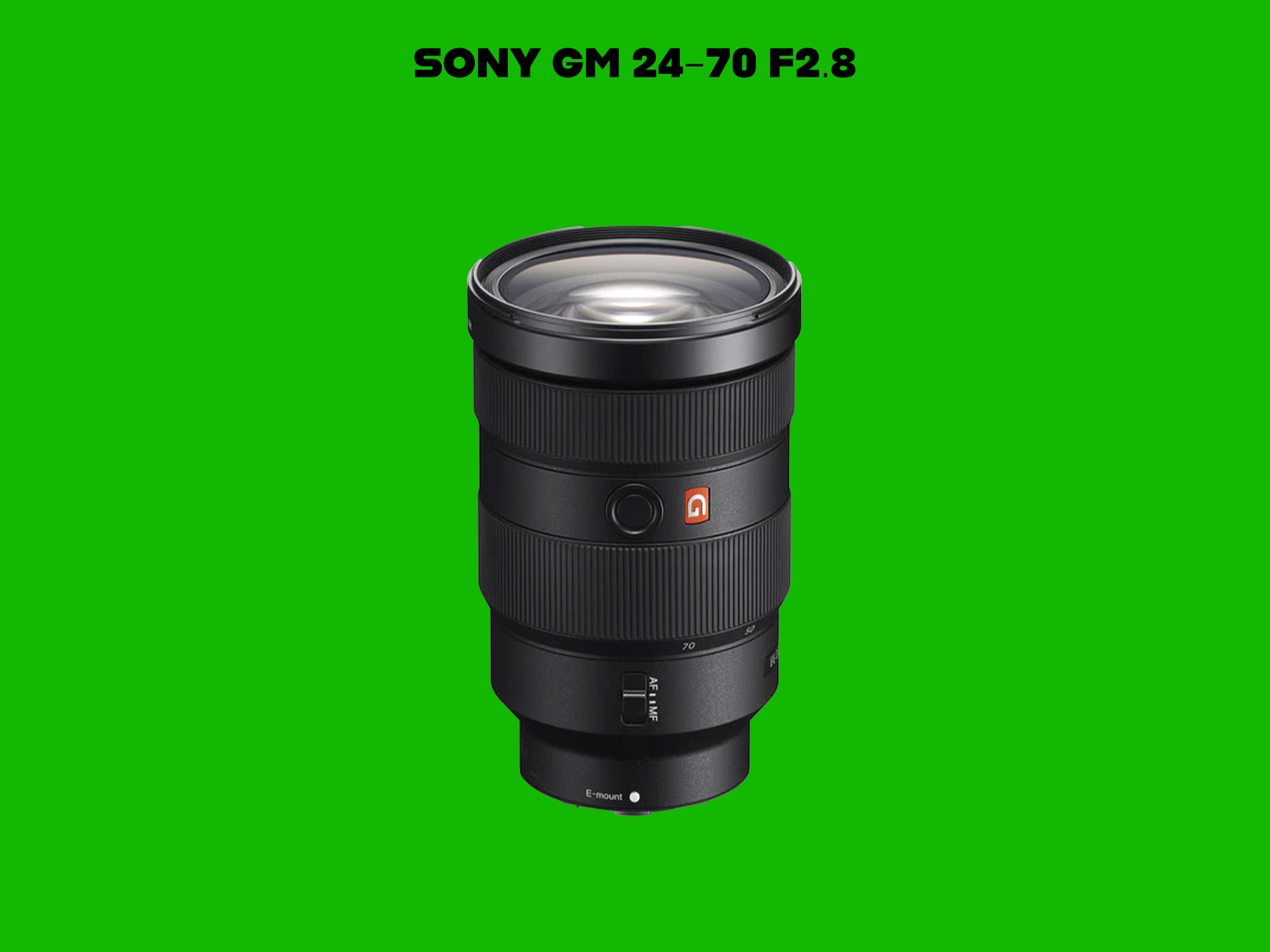 Sony gm 24-70 f2.8 zoom lens
