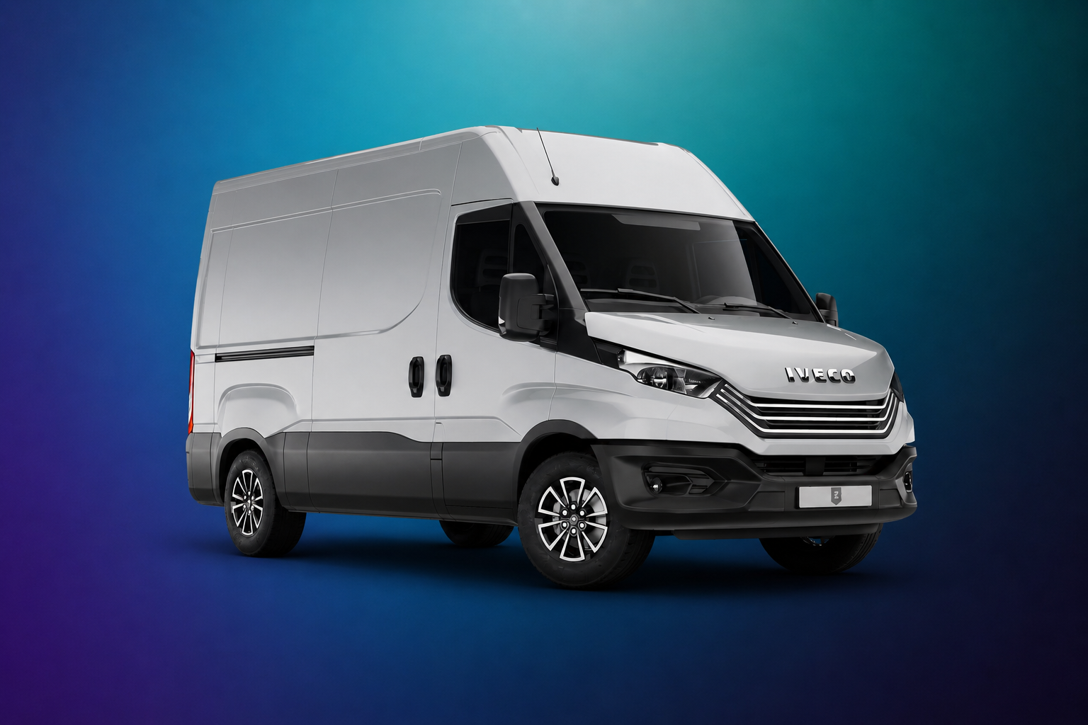 Iveco, white, diesel 2020 2 axle rigid body