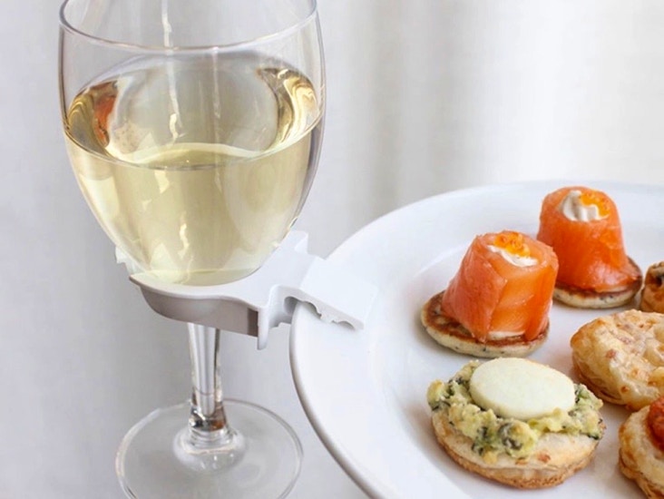 Glashållare till tallrik / minglet! 10-70 st