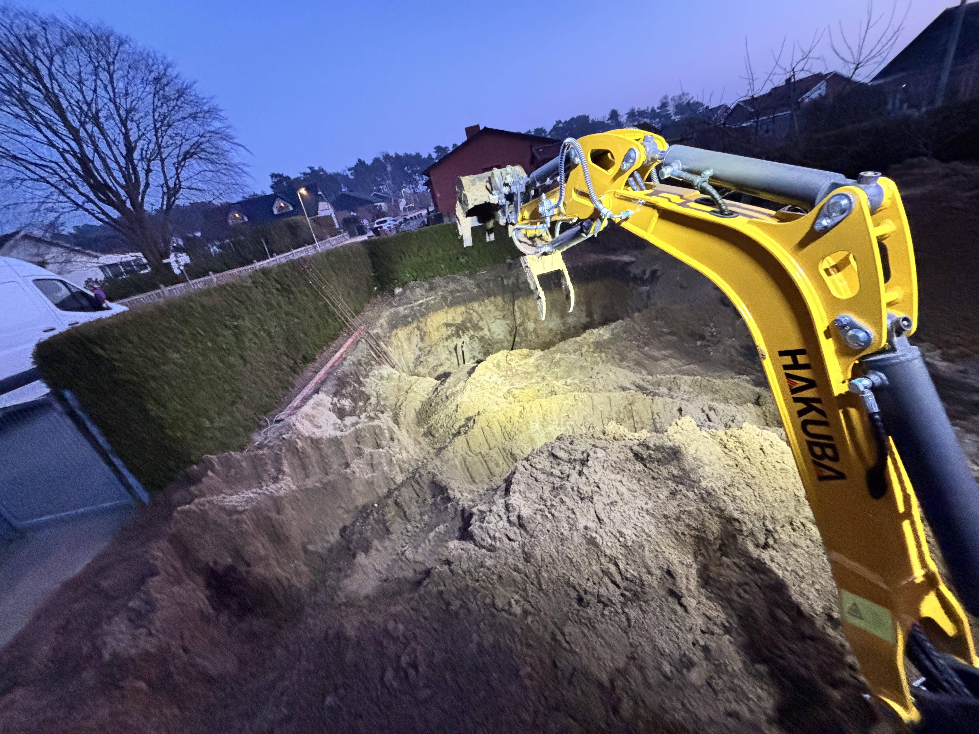 Tillgänglig för mindre grävprojekt 