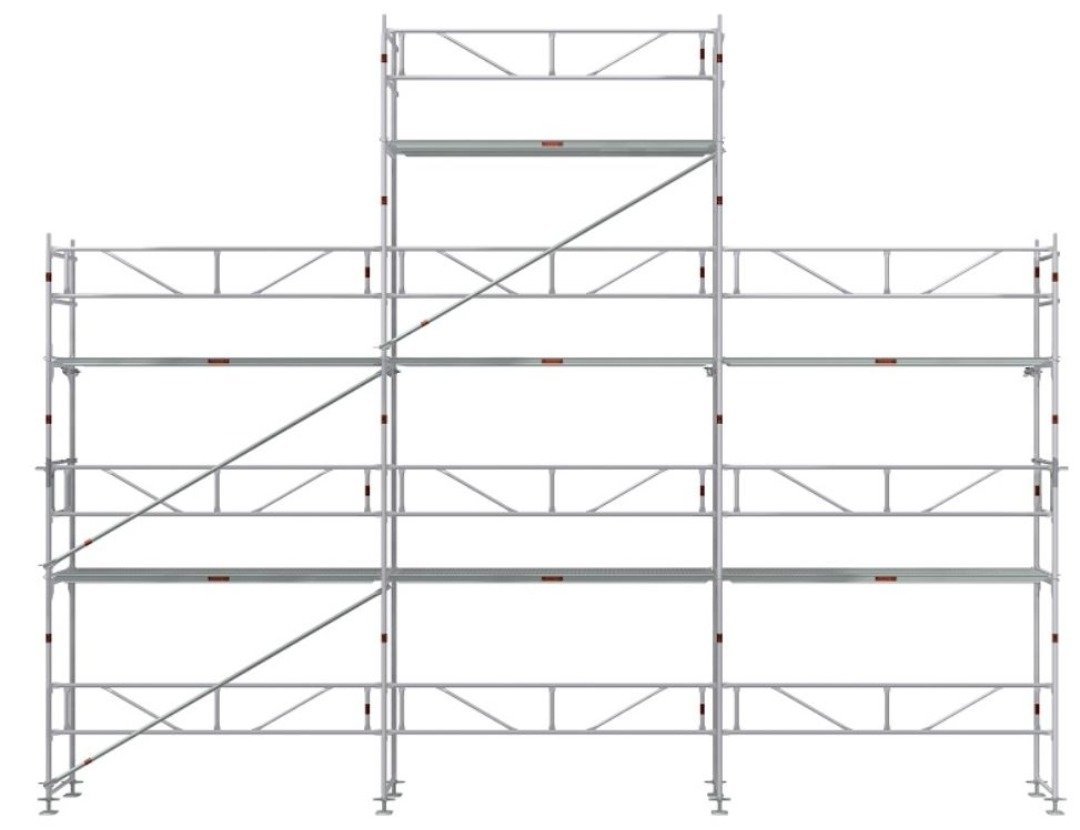 Byggställning i aluminium + lätt att bygga 