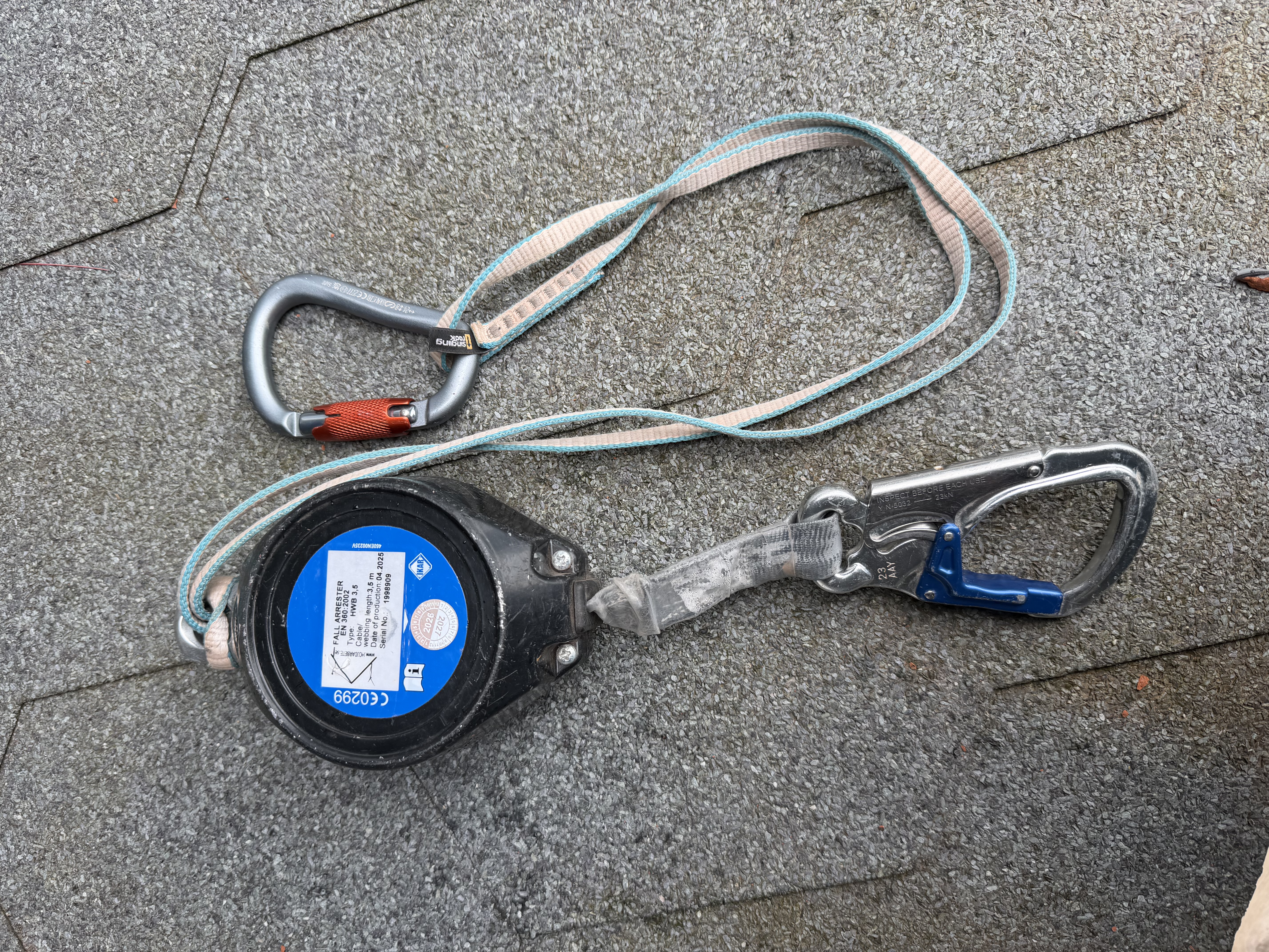 Fallsikring, fallblokk og fallsele