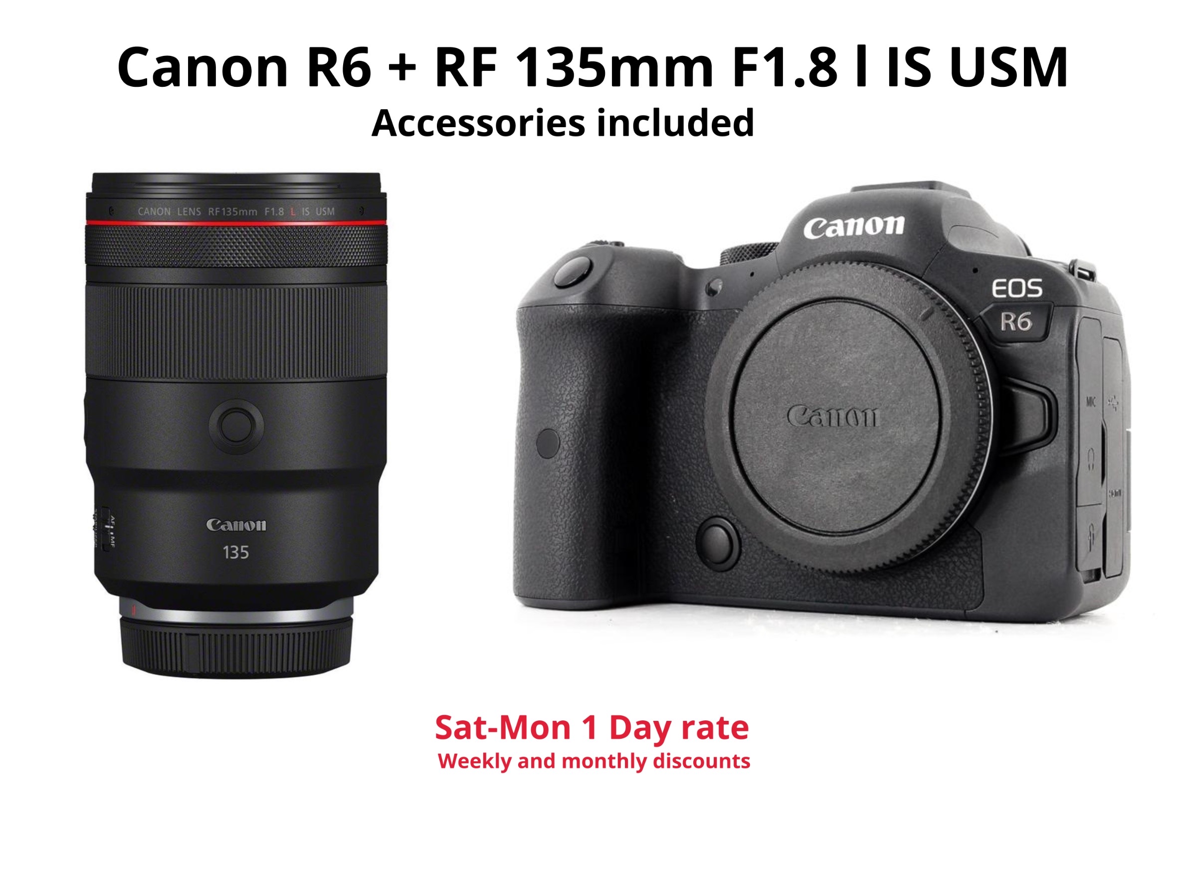 Canon r6 + rf 135mm f1.8 