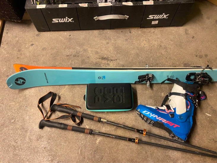 Toppturpakke 160-170cm+/- str 42. lett utstyr