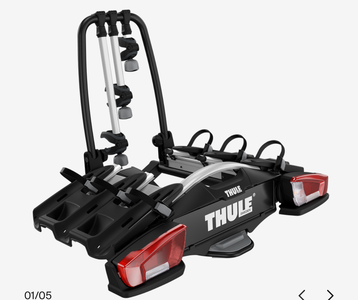 Cykelhållare thule velocompact 3 med adapter för 1 extra cykel 