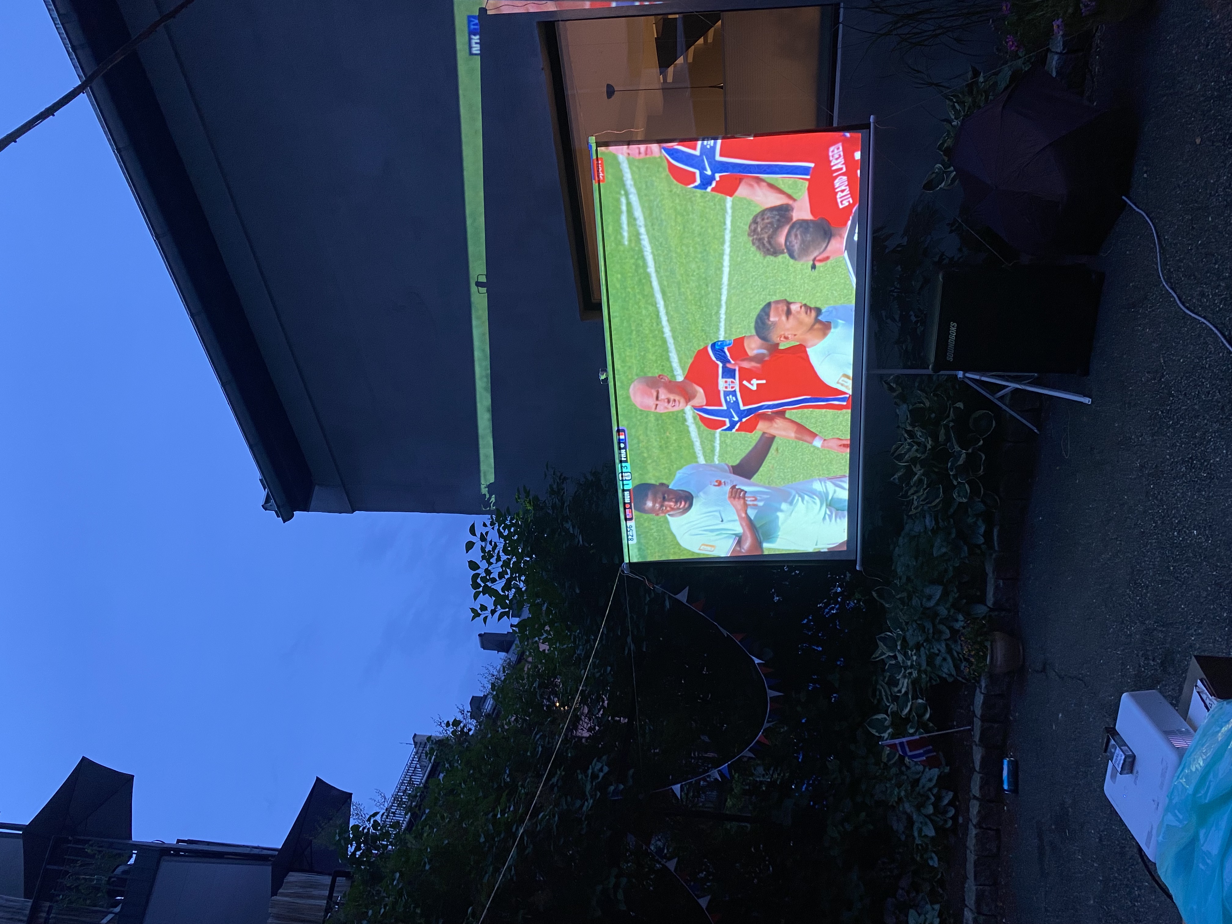 Leier ut prosjektor og lerret- perfekt til vm!