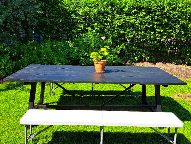 Pitkä penkki, taitettava 4 kpl