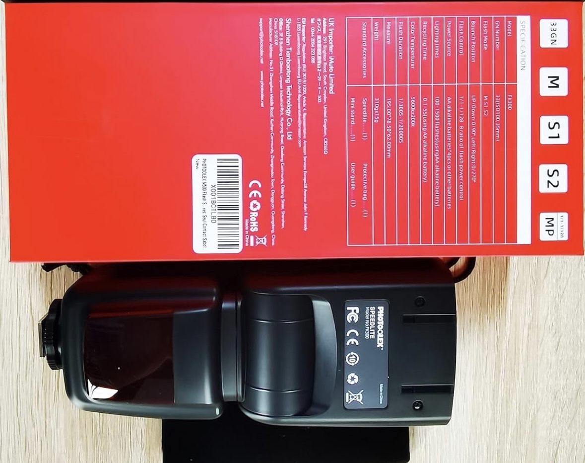 Photoolex flash speedlite