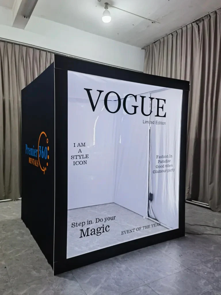 Vogue magazine photobooth hire, uk wide