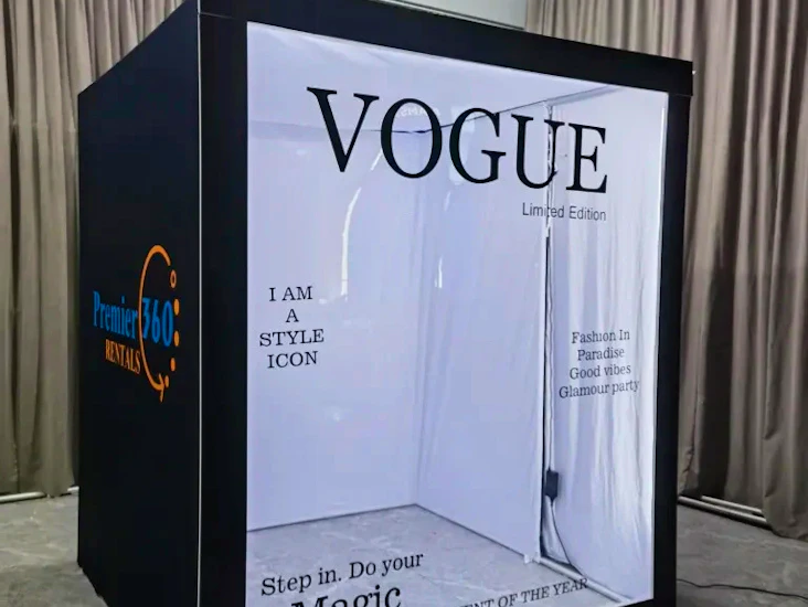Vogue magazine photobooth hire, uk wide