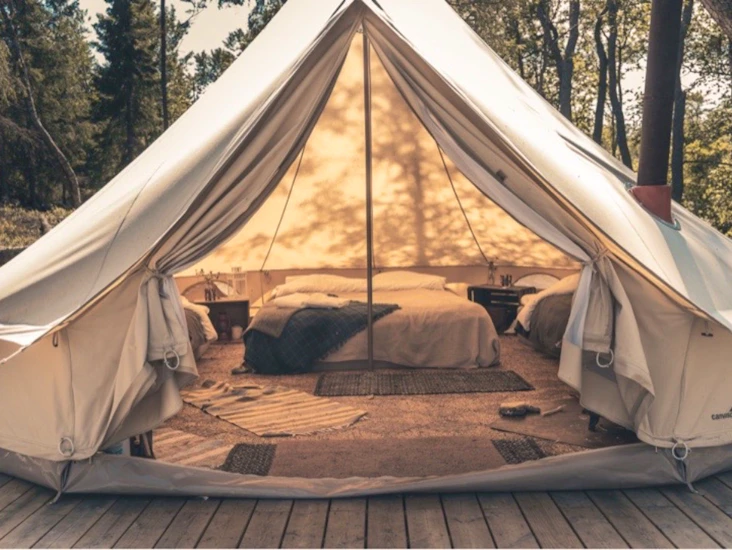 Glampingtält i canvas 2-8 pers