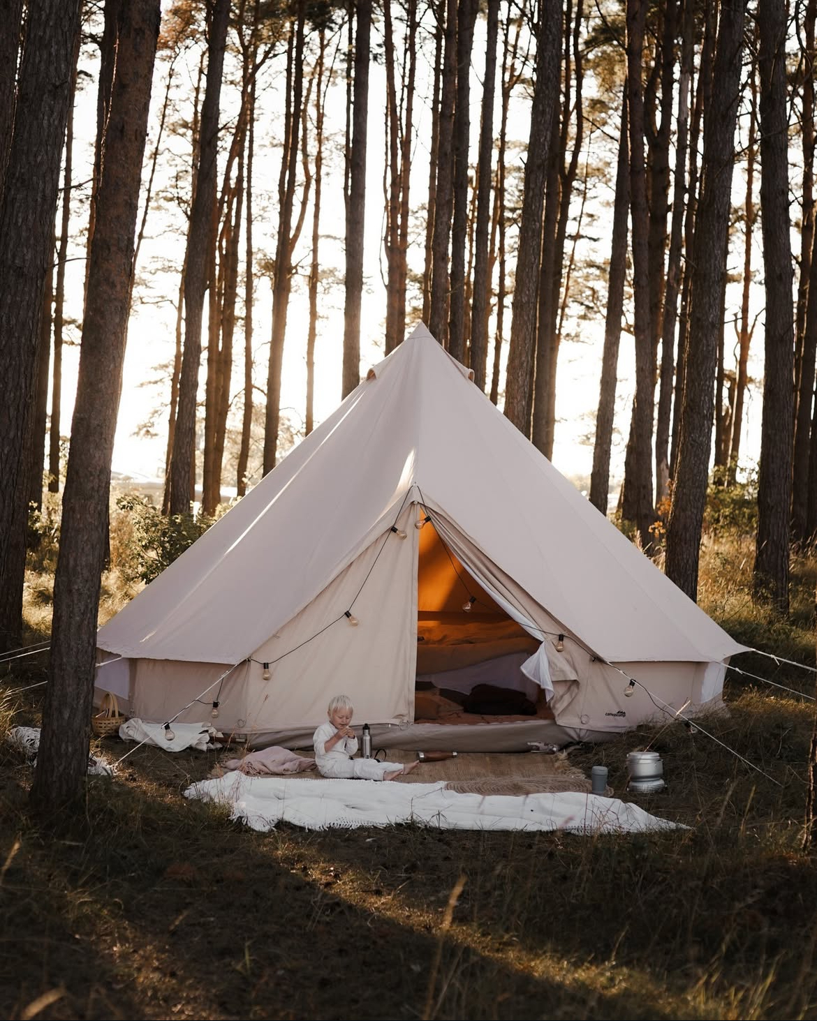 Hyr glampingtält för en lyxig campingupplevelse i sommar! ☀️🌿