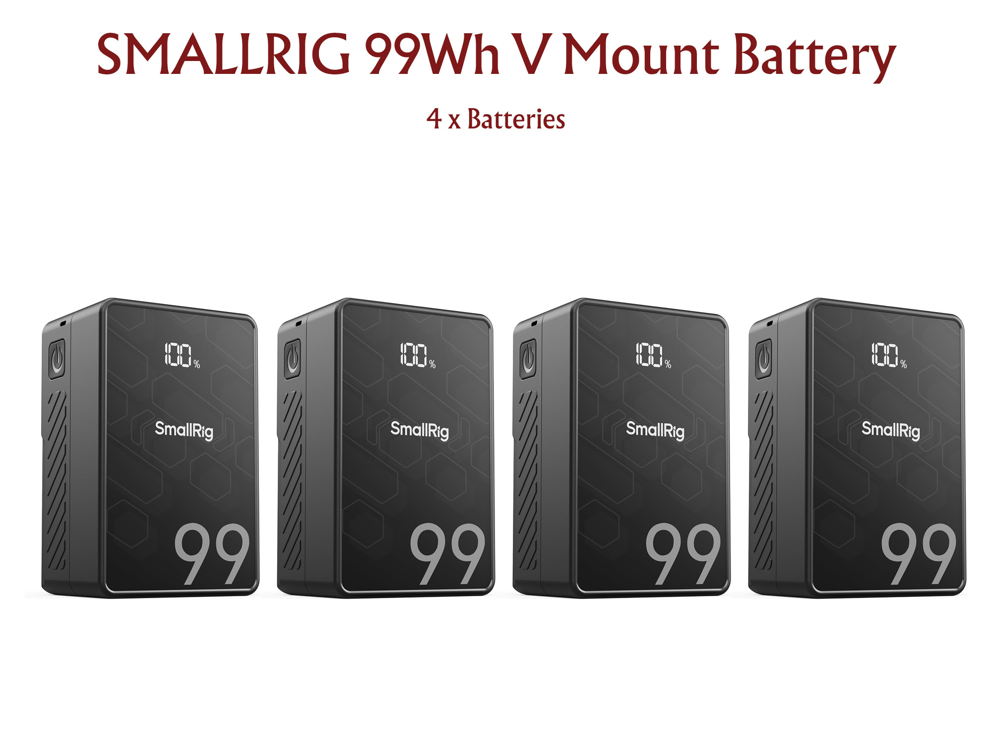 Smallrig 99wh v mount battery x 4