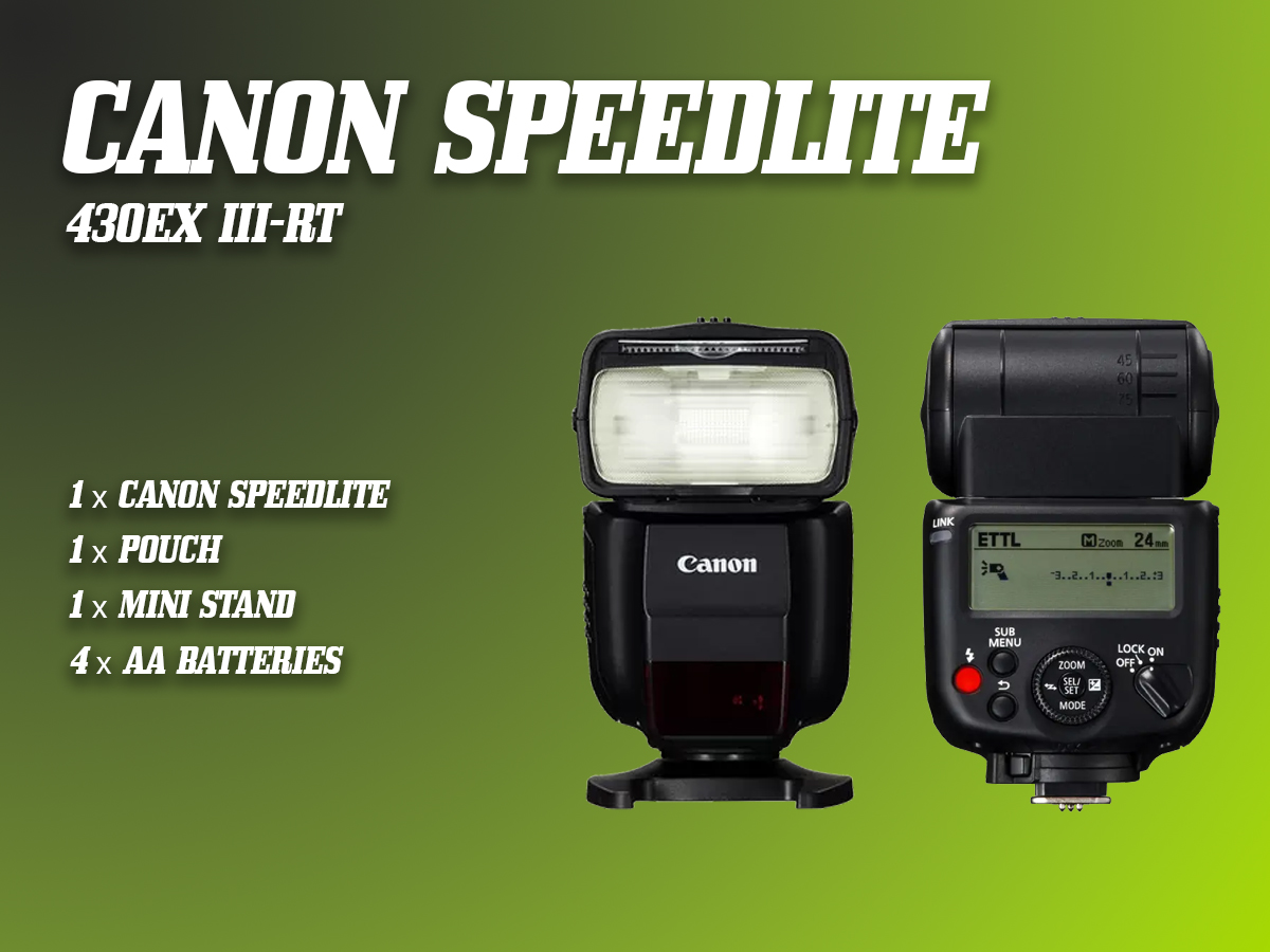 Canon speedlite 430ex iii-rt flash - camera flash