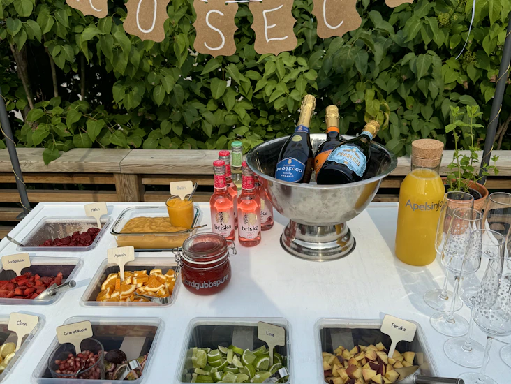 Prosecco vagn/ candybar