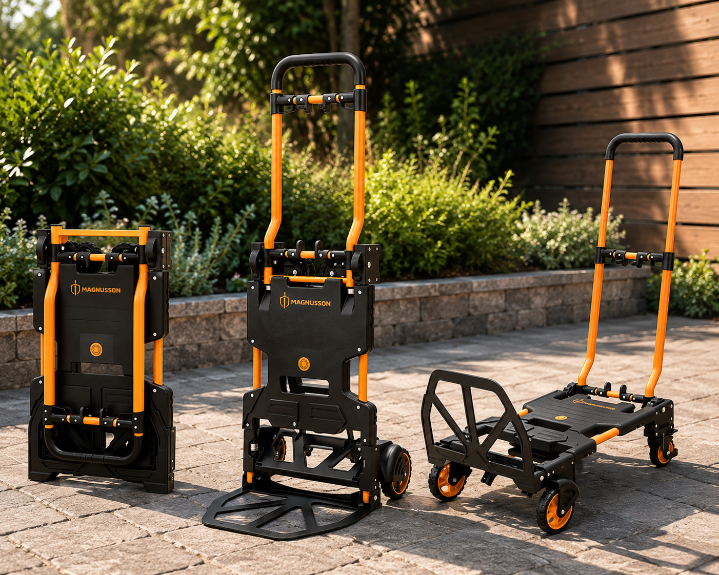 Magnusson magnusson 2-in-1 folding sack truck / trolly 137kg 