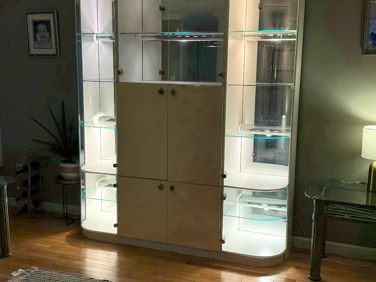 Cream leather coach and more