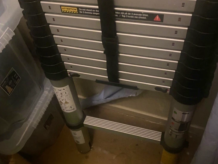 Teleskop stege som blir 3.8m