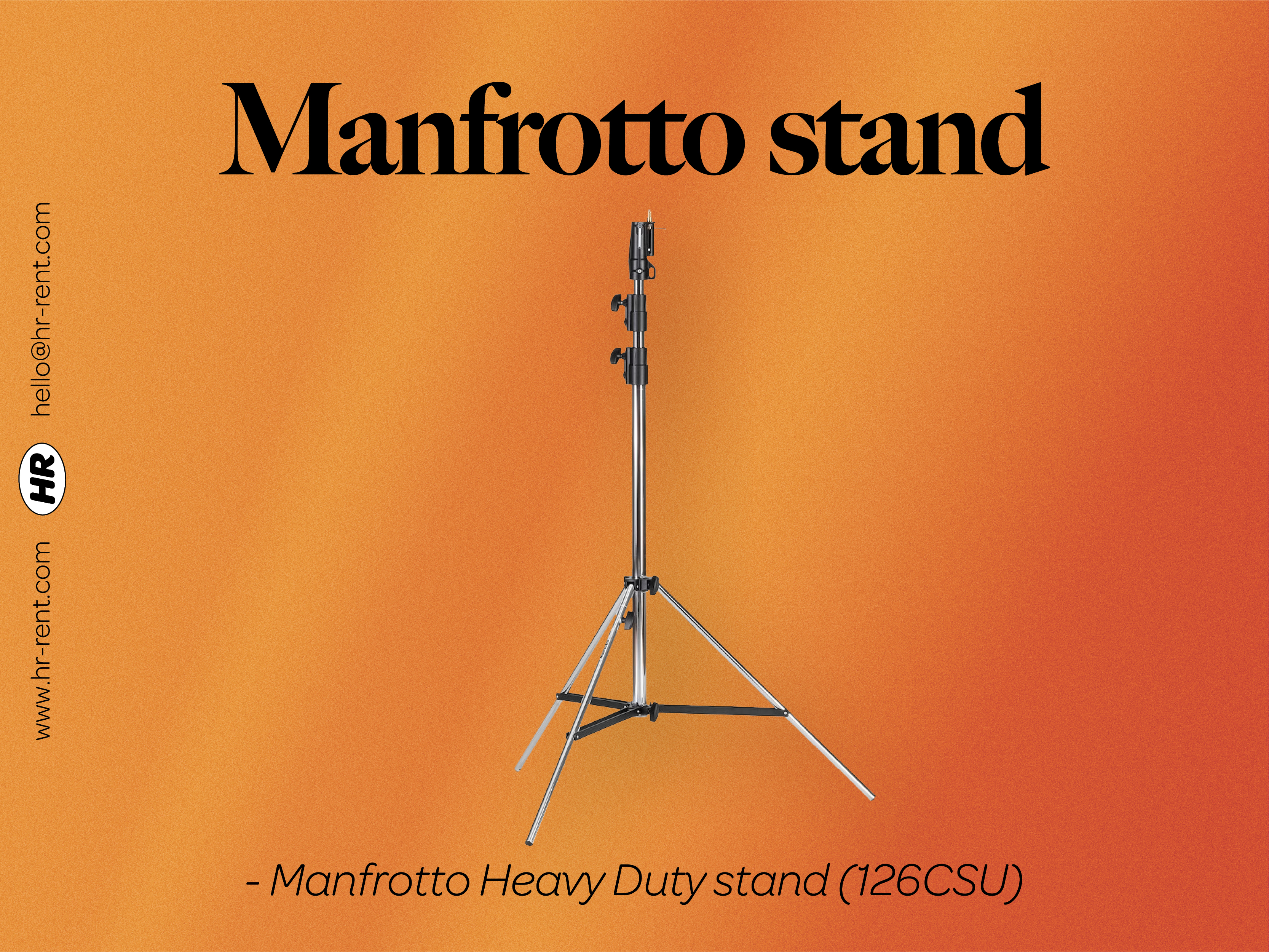 Manfrotto heavy duty combo light stand